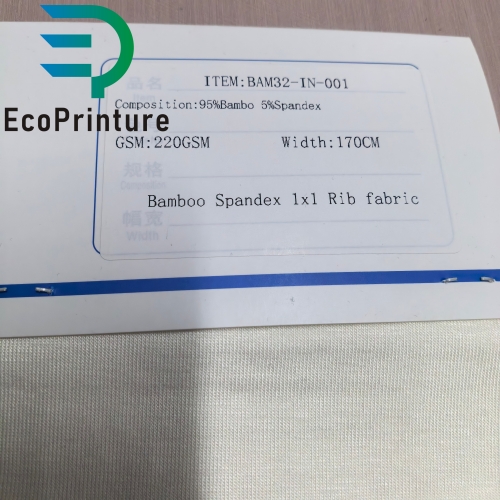 Bamboo Spandex 1×1 rib