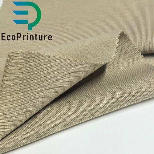 Organic Cotton Spandex 1×1 Rib One side Brushing