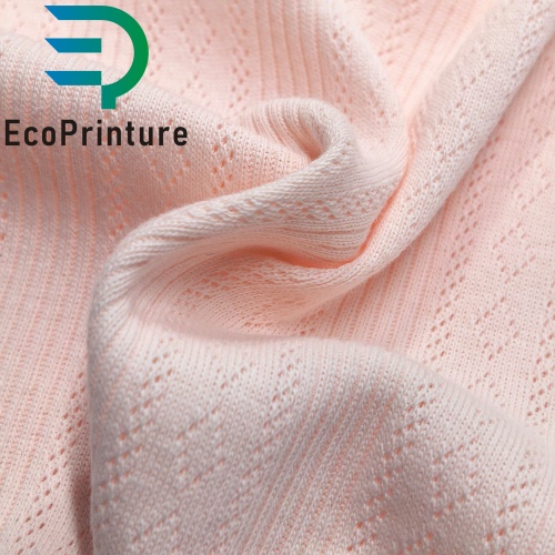 Organic Cotton Pointelle Yarn Dye Fabric