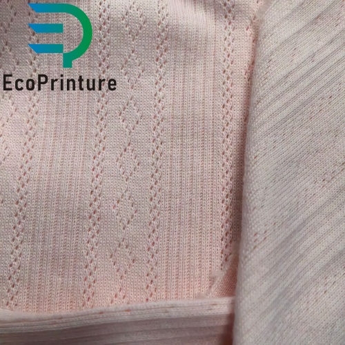 Organic Cotton Pointelle Yarn Dye Fabric