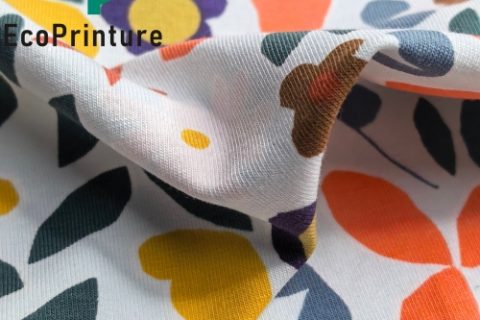 Digital printing organic cotton jersey Fabric