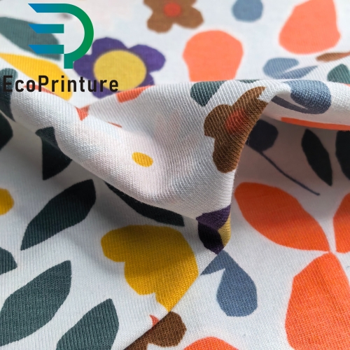 Digital printing organic cotton jersey Fabric